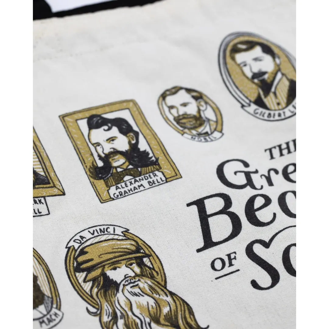 Great Beards of Science Reversible Canvas Tote Bag