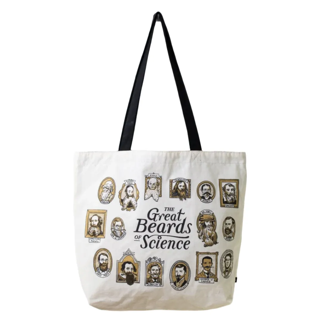 Great Beards of Science Reversible Canvas Tote Bag