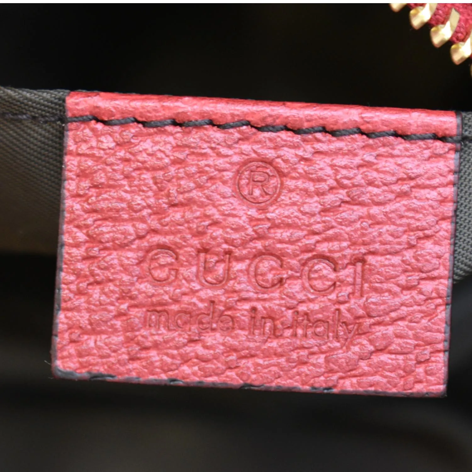 GUCCI Ophidia Floral GG Supreme Monogram Canvas Cosmetic Case Red 548394