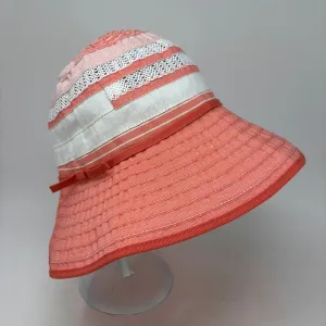 H D Peach Patch Bow Sun Hat