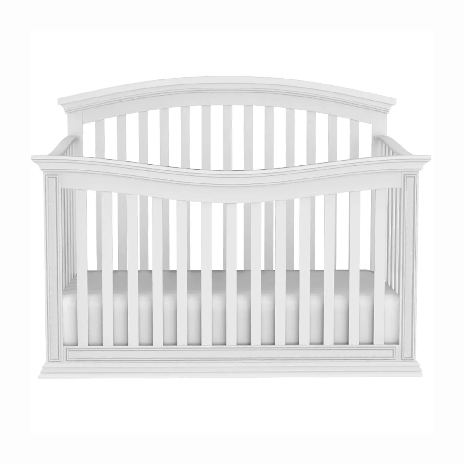 Helena Convertible Premium Baby Crib, White