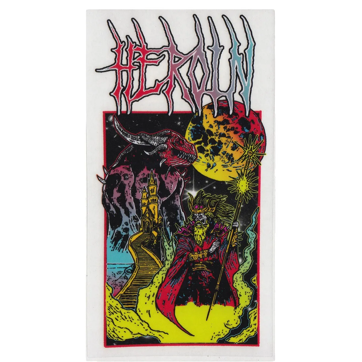 Heroin - Hellscape 7" Sticker