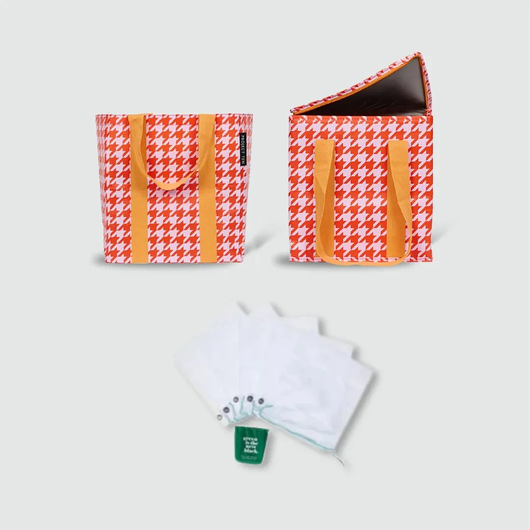Houndstooth Market Set