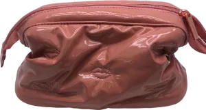 Huda Beauty Pink Glossy Cosmetic Bag