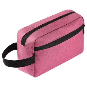 Icramsy Travel Toiletry bag Toiletry bag for women men Hanging Cosmetic bag Travel accessories Gift for Women Men (Rosy)