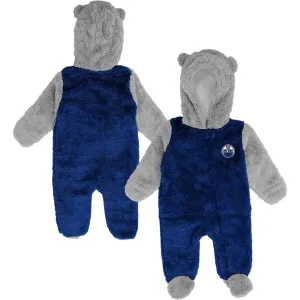 Infant Edmonton Oilers Game Nap Teddy Fleece Bunting Full-Zip