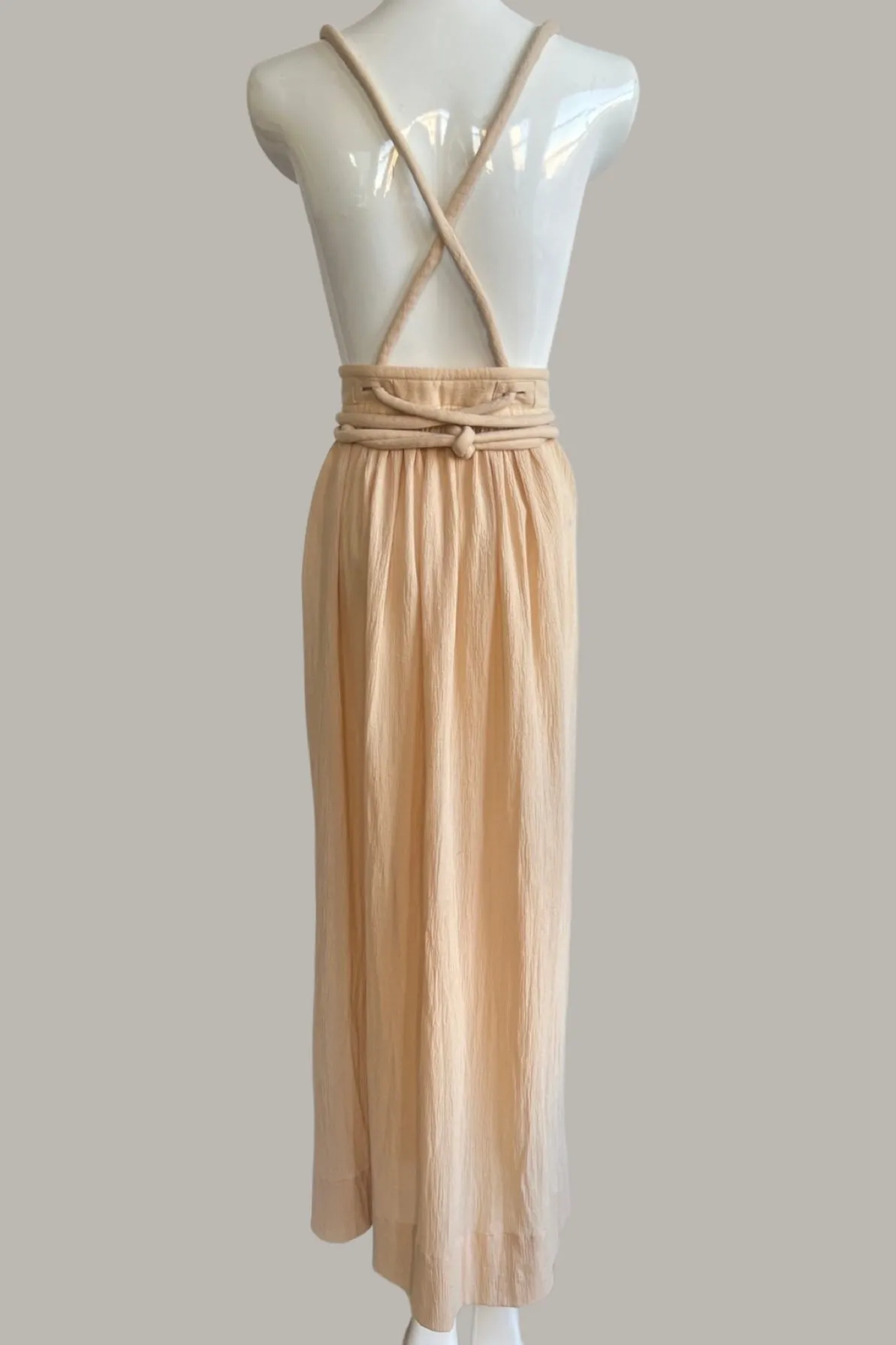 Infinite Bridge Dress Tan & Ivory Stripe