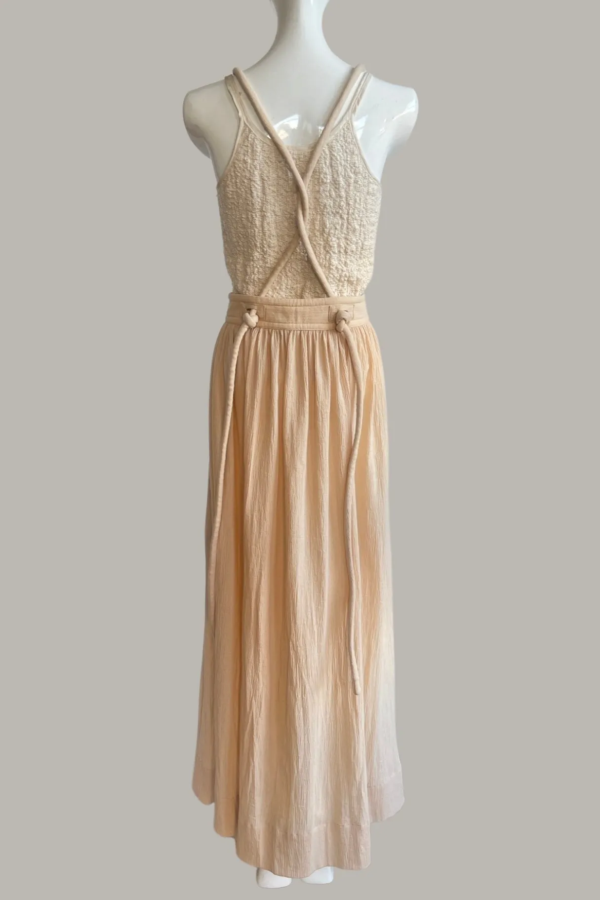 Infinite Bridge Dress Tan & Ivory Stripe