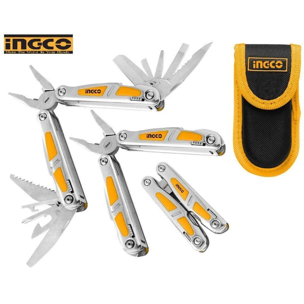 Ingco Foldable 15 Multi-Function Tool with Stainless Steel Handle – HFMFT0115