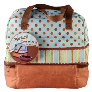 Insulated Potluck Carrier Bag with Ceramic Casserole Dish! Also Great to use as a Lunch Bag! Retails $60US 