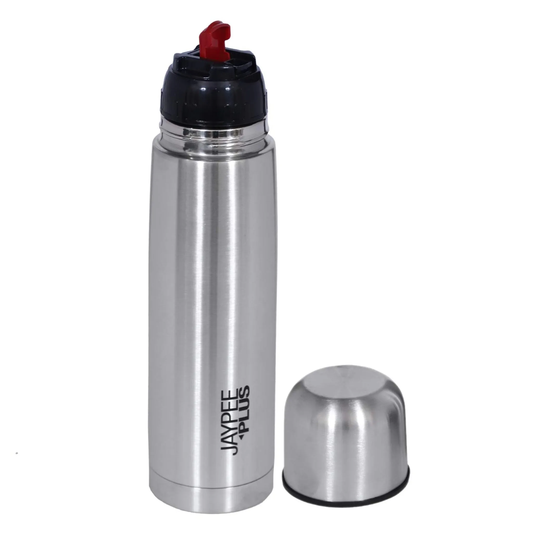 Jaypee Plus Max 750 Thermosteel Flip Lid Flask, 750 ml, Silver, Metallic