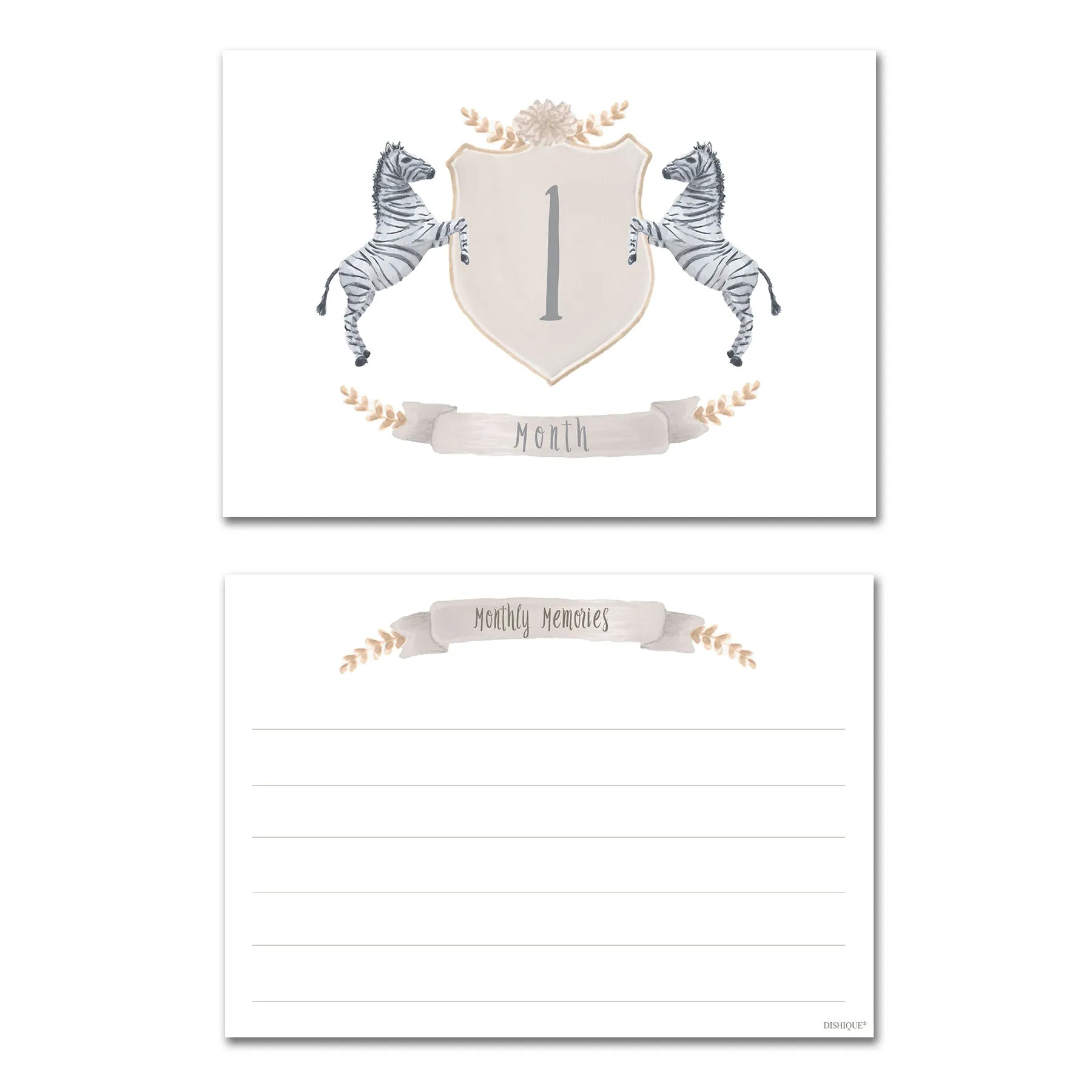 Jungle Themed Monthly Milestone Photo Cards