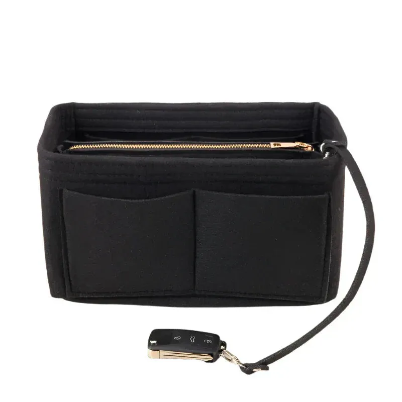 Kimber | Felt Insert Cosmetic Makeup Bag Travel Organizer