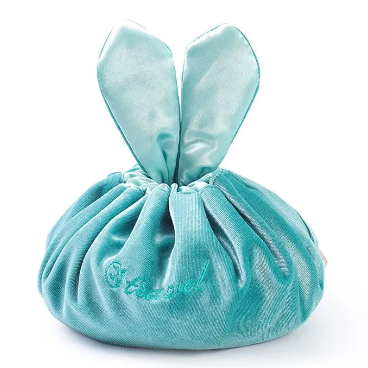 Ladies Makeup Drawstring Velvet Cosmetic Make Up Pouch Bags