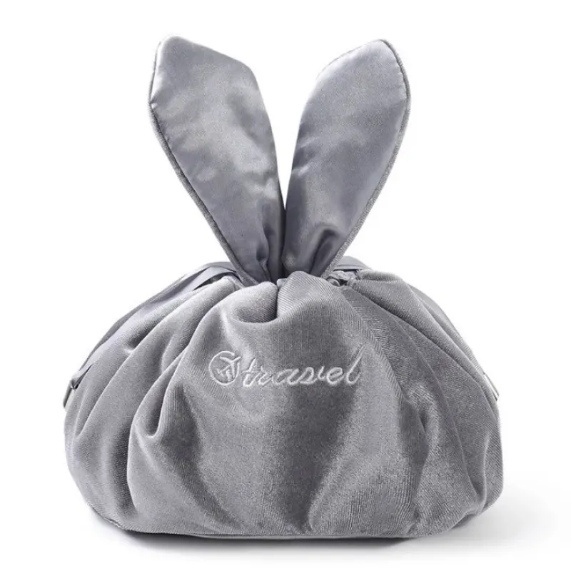 Ladies Makeup Drawstring Velvet Cosmetic Make Up Pouch Bags