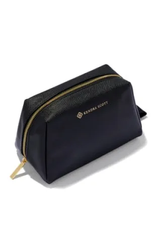 Large Cosmetic Zip Case in Black