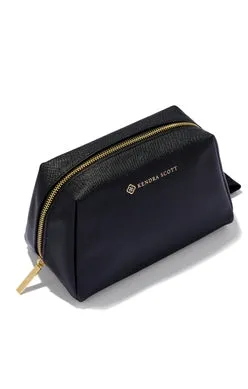 Large Cosmetic Zip Case in Black
