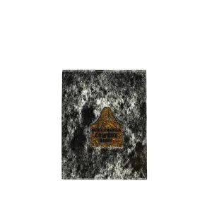Large Notepad Cover - Salt & Pepper w/ Leather Decal