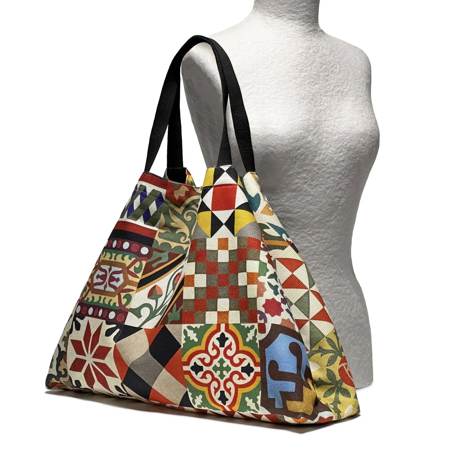LARGE TILES TOTE BAG