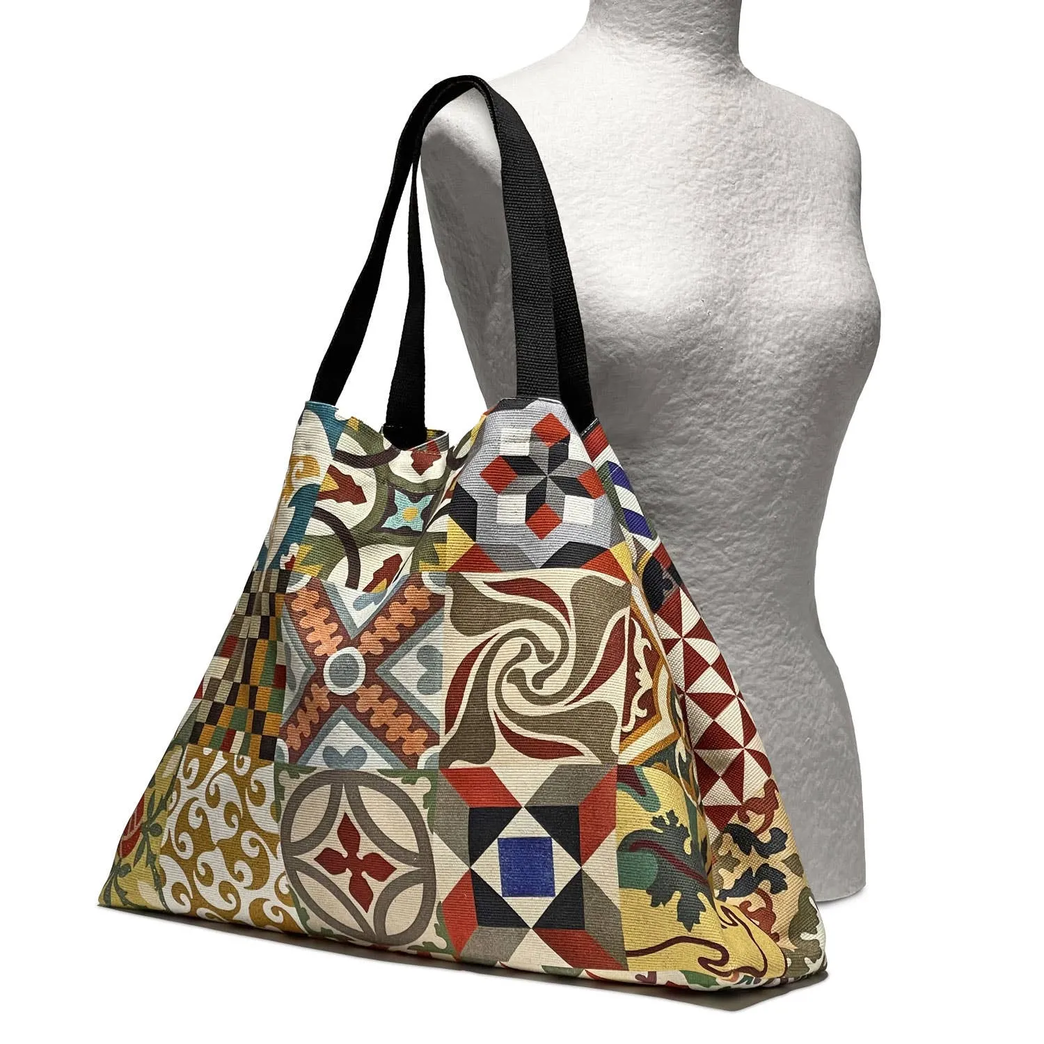 LARGE TILES TOTE BAG