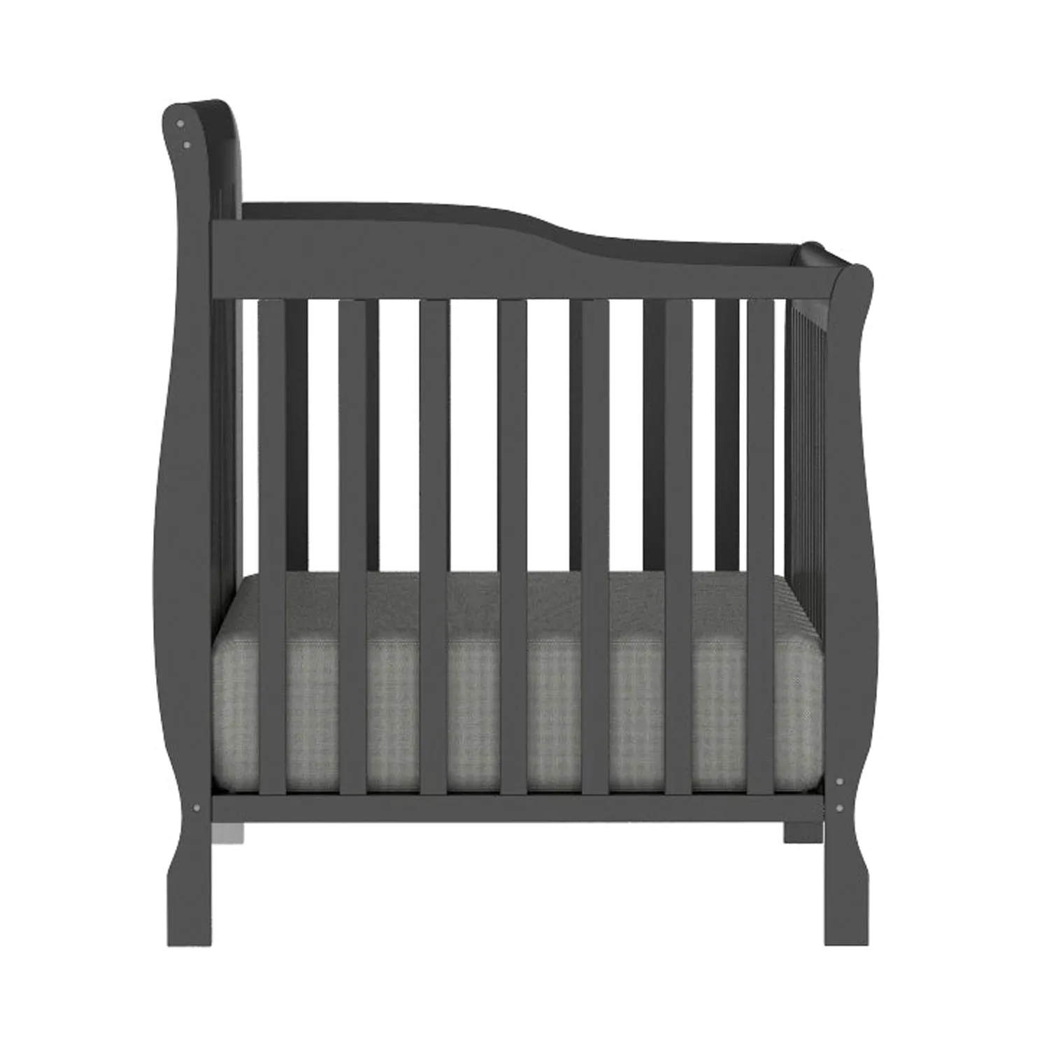 Lauren Convertible Crib, Dark Grey