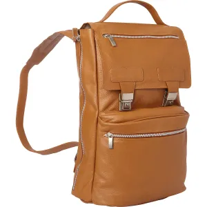 LEATHER VERTICAL BACKPACK