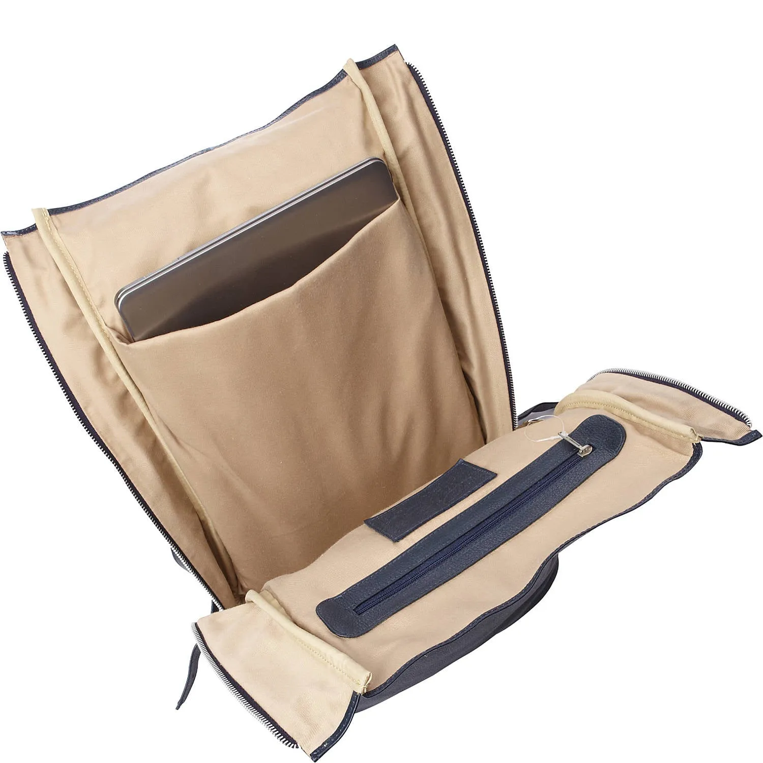 LEATHER VERTICAL BACKPACK