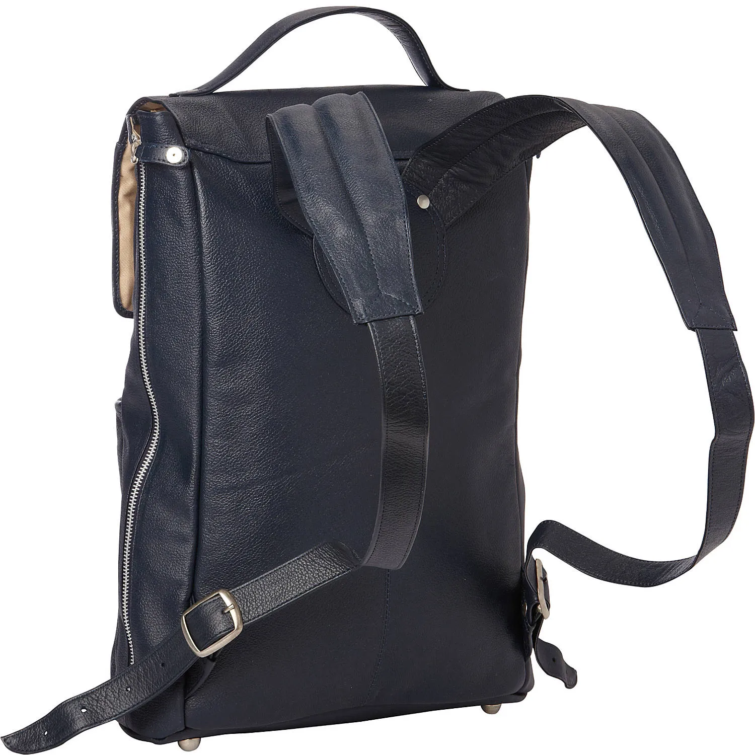 LEATHER VERTICAL BACKPACK