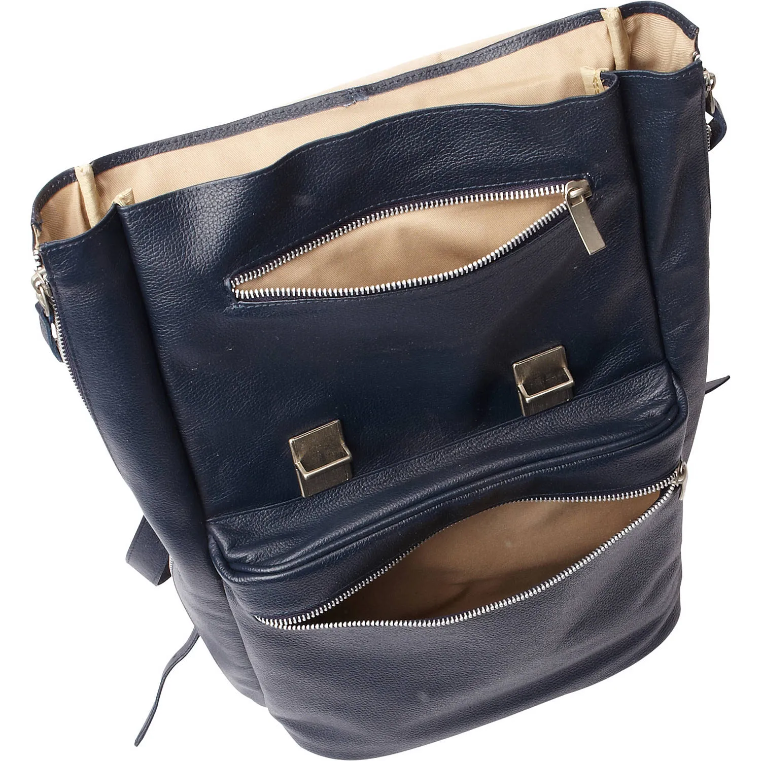 LEATHER VERTICAL BACKPACK