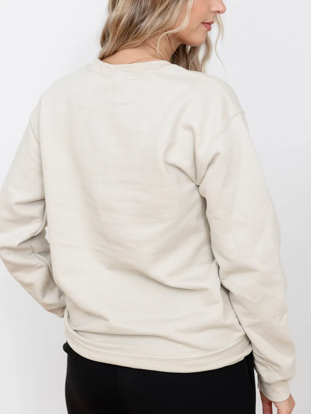 Leela & Lavender Shopping Club Embroidered Crew
