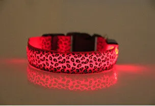 Leopard Print Reflective Collar