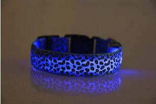 Leopard Print Reflective Collar