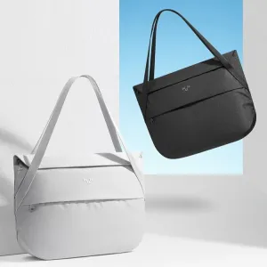 Lightweight Foldable Tote Bag - Casual Texture Shoulder Bag for Work & Travel