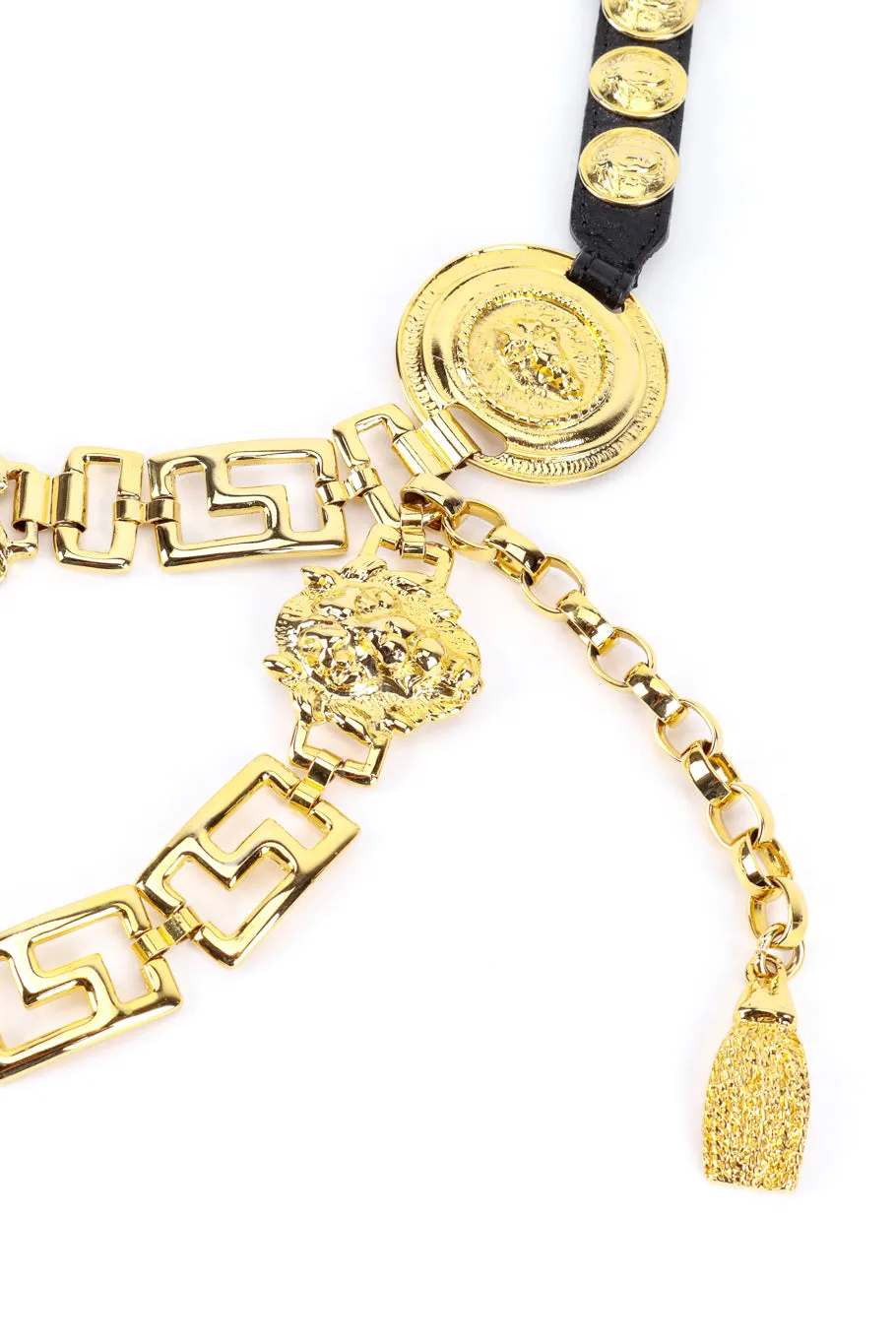 Lion & Medusa Chain Drop Belt