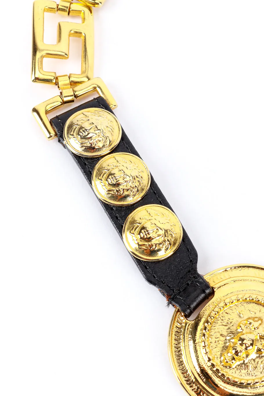 Lion & Medusa Chain Drop Belt