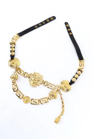 Lion & Medusa Chain Drop Belt