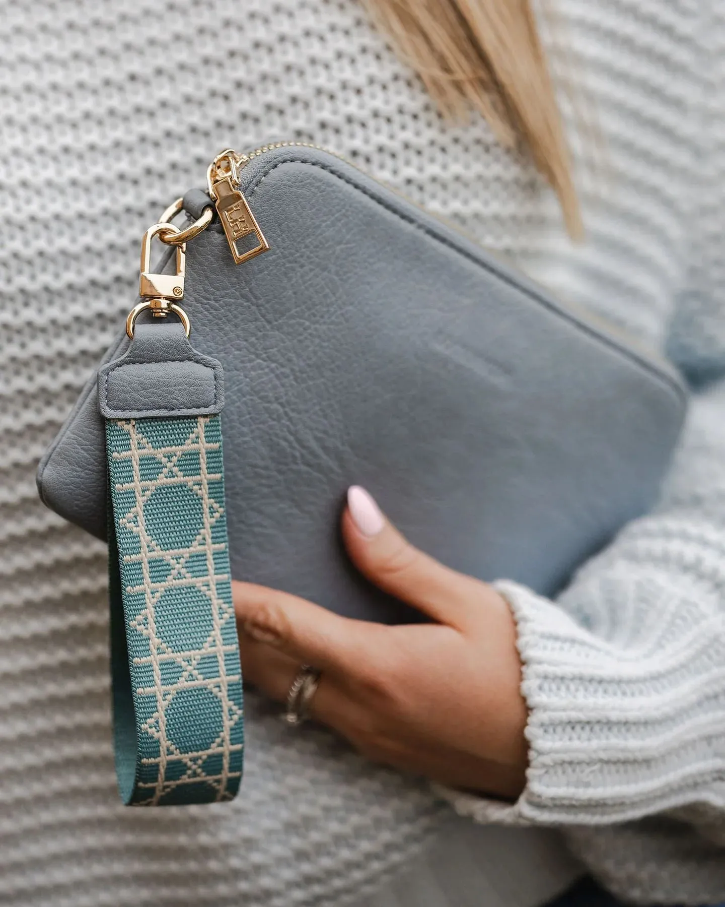 LOUENHIDE Felix Keyring - Chambray