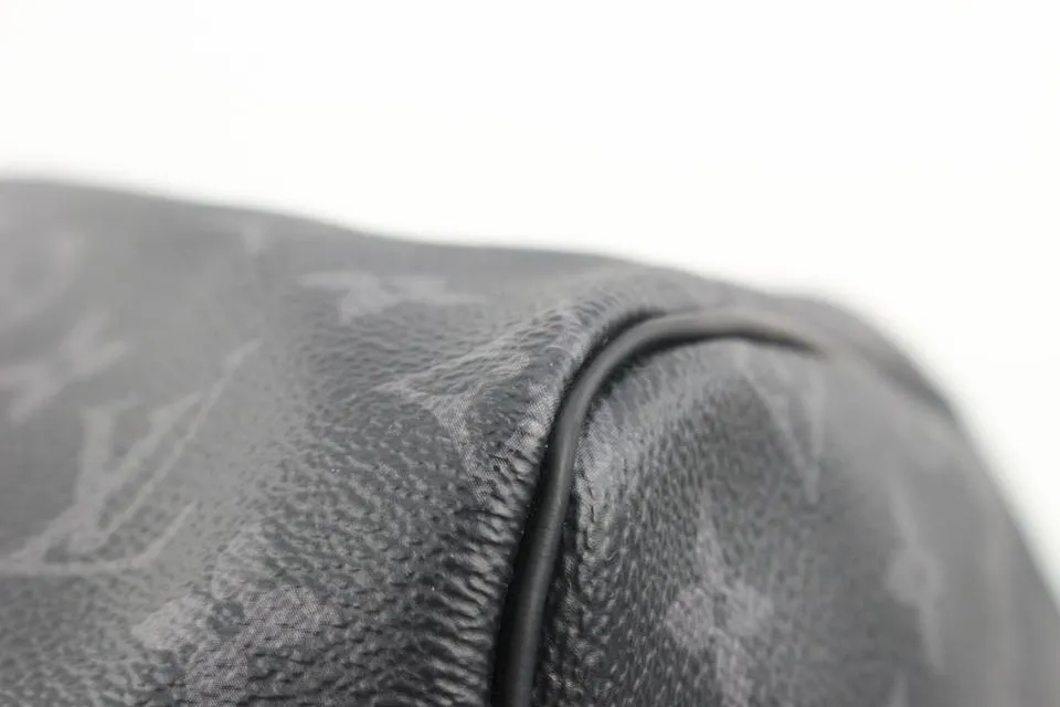 Louis Vuitton Black Monogram Eclipse Keepall Bandouliere 55 Duffle Bag Strap 39L0V