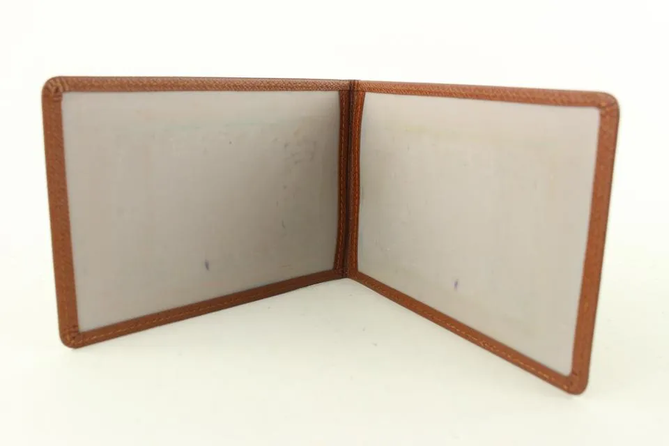 Louis Vuitton Brown Taiga Leather Card Holder ID Cas Wallet 551lvs611