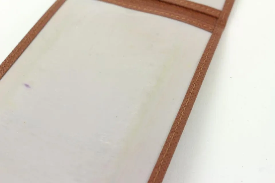 Louis Vuitton Brown Taiga Leather Card Holder ID Cas Wallet 551lvs611