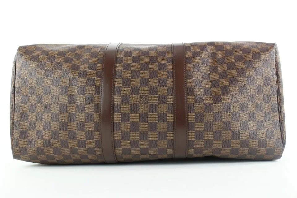 Louis Vuitton Damier Ebene Keepall 50 Duffle bag 4lv1123