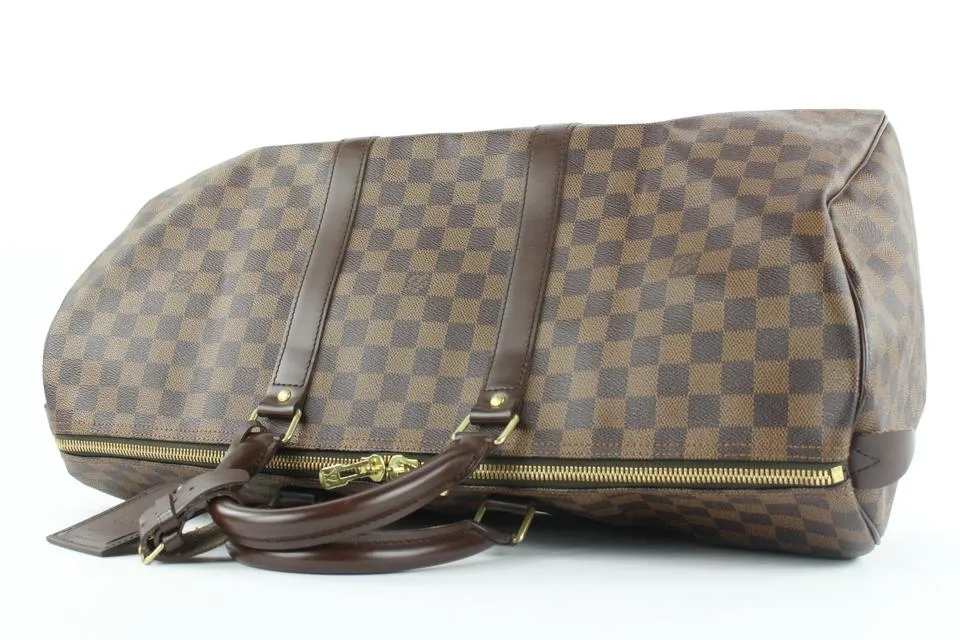 Louis Vuitton Damier Ebene Keepall 50 Duffle bag 4lv1123