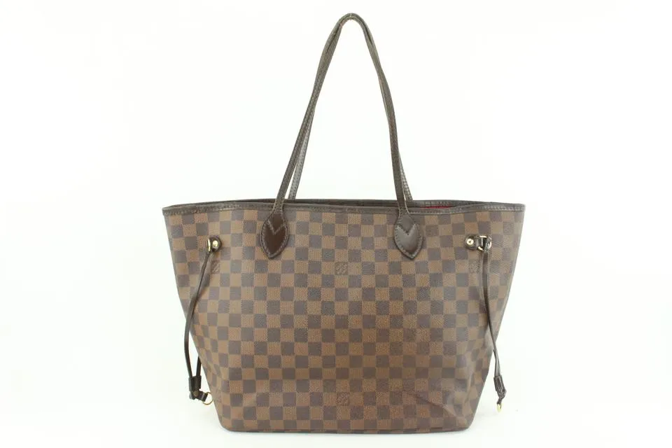 Louis Vuitton Damier Ebene Neverfull MM Tote Bag 1LV1228