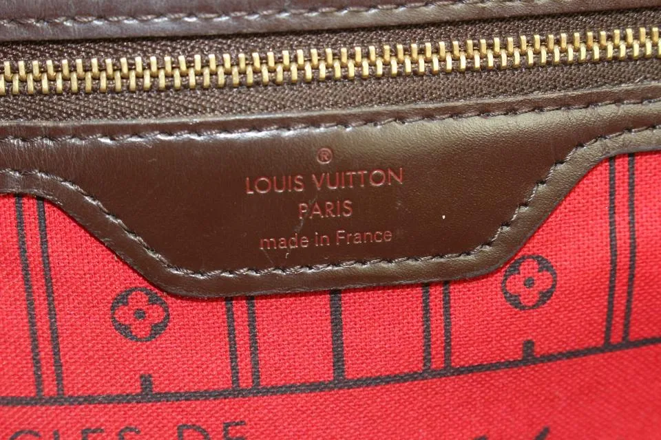 Louis Vuitton Damier Ebene Neverfull MM Tote Bag 1LV1228