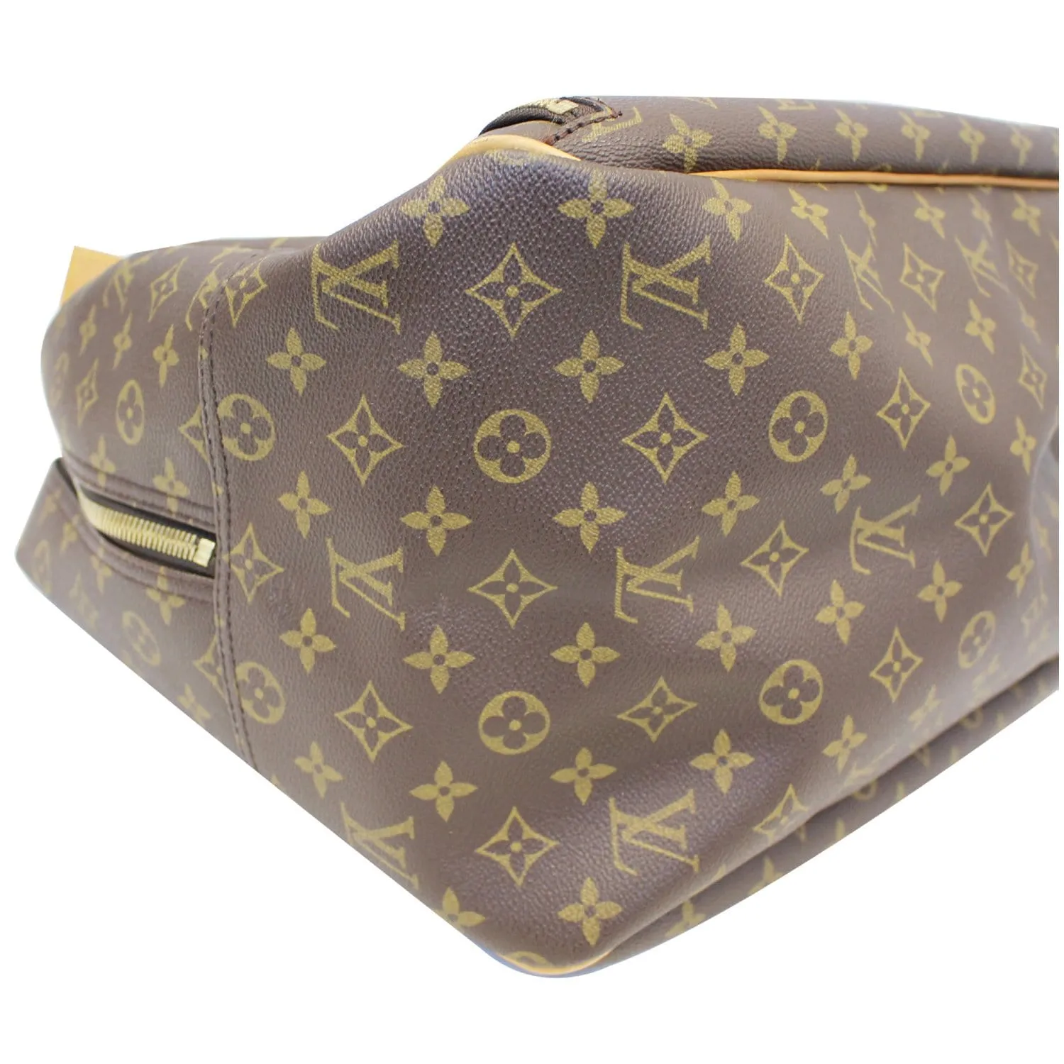 LOUIS VUITTON Evasion Monogram Canvas Boston Travel Bag Brown