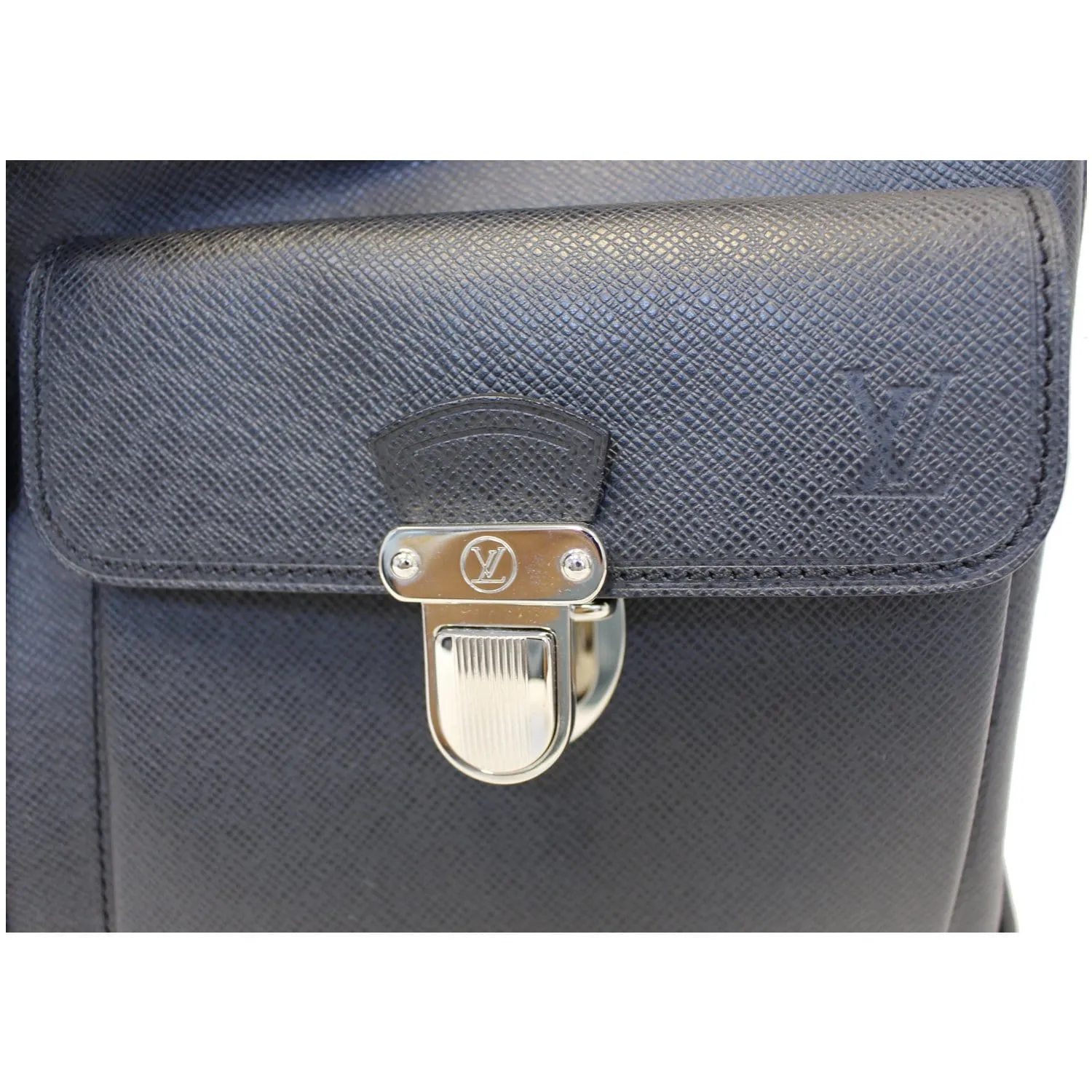 LOUIS VUITTON Ivan Taiga Leather Carry On Travel Bag Ardoise