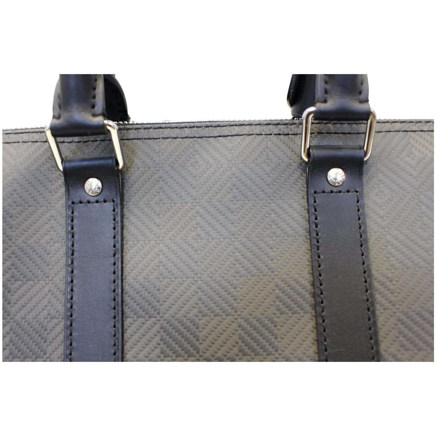 LOUIS VUITTON Keepall 45 Carbon Fiber Carbone Travel Bag Black