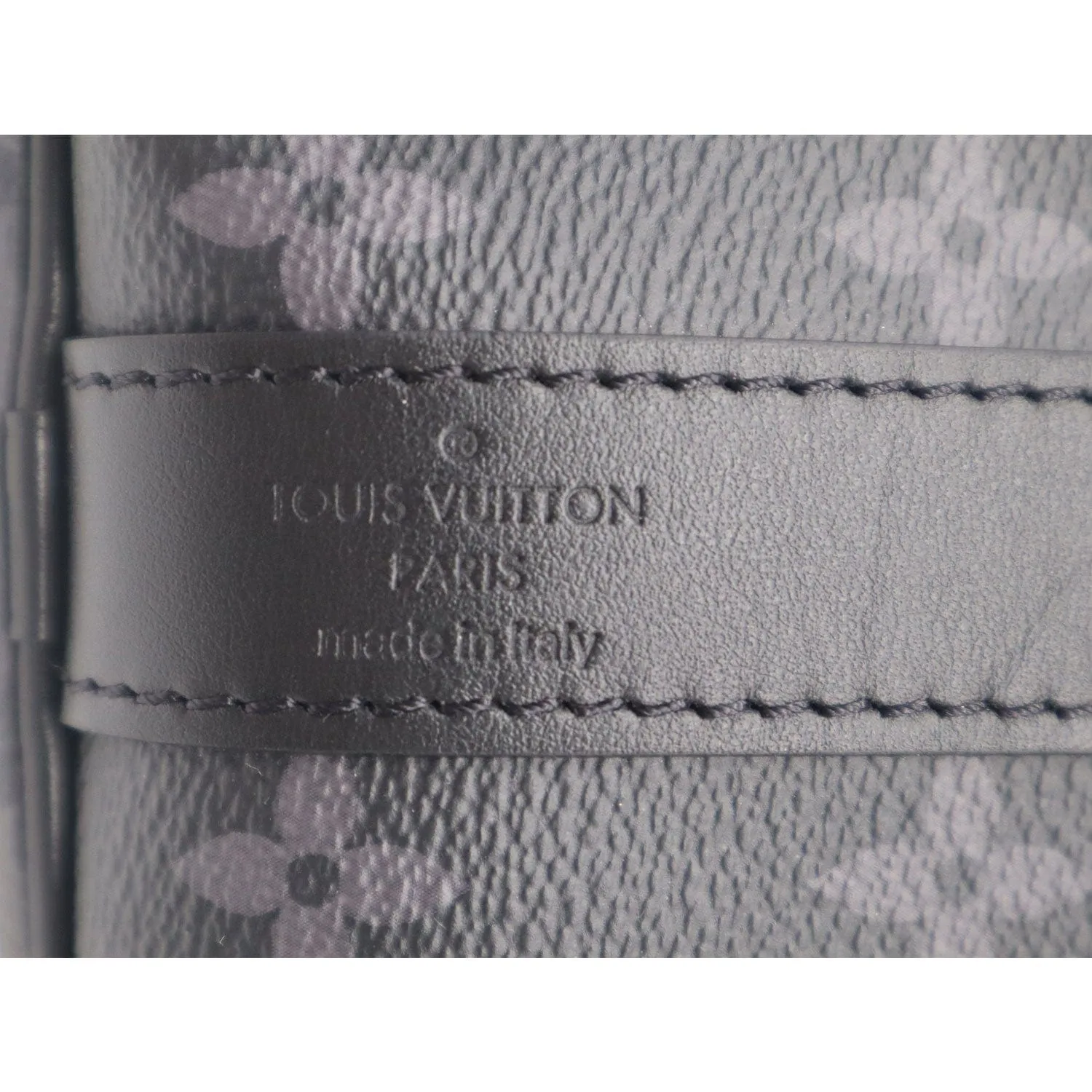 LOUIS VUITTON Keepall 50 Bandouliere Monogram Eclipse Travel Bag Black  - New Year Deals
