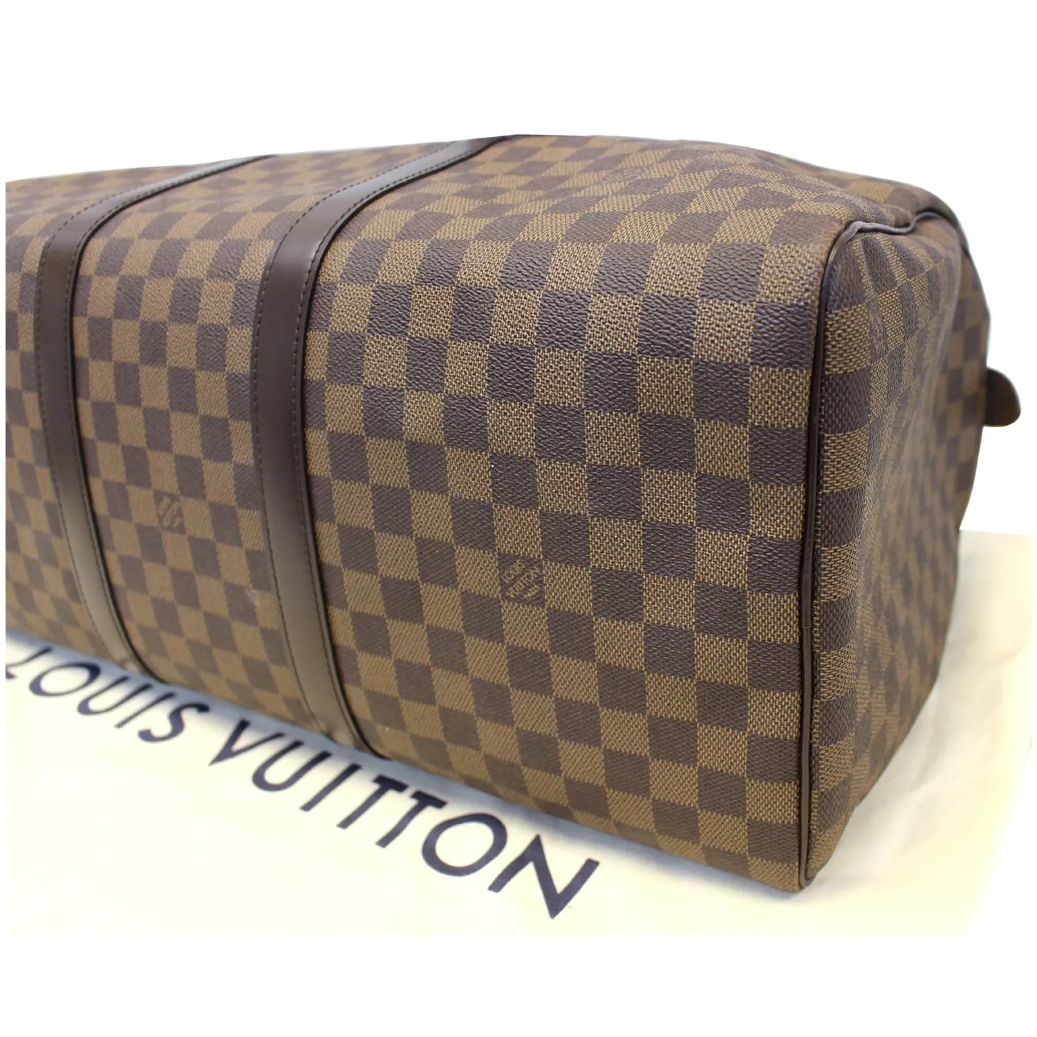 LOUIS VUITTON Keepall 50 Damier Ebene Boston Travel Bag