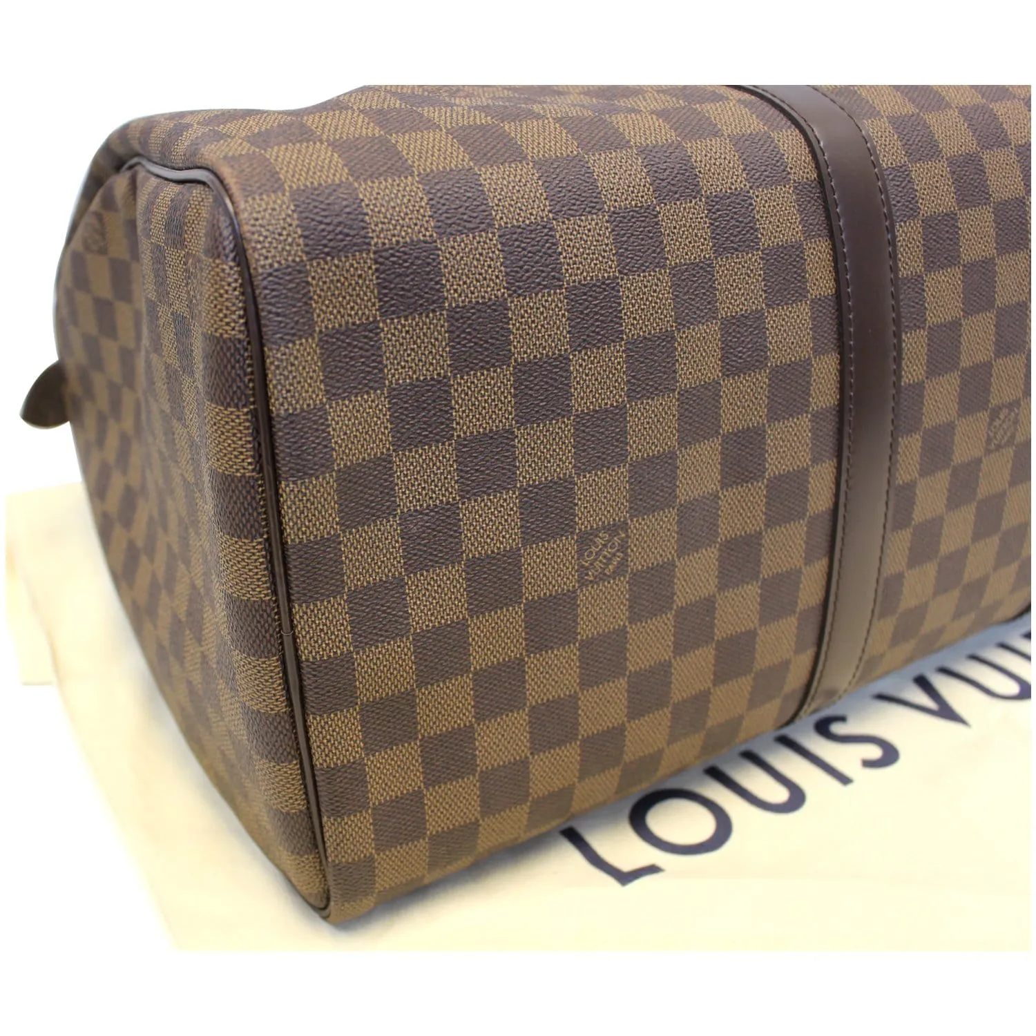 LOUIS VUITTON Keepall 50 Damier Ebene Boston Travel Bag